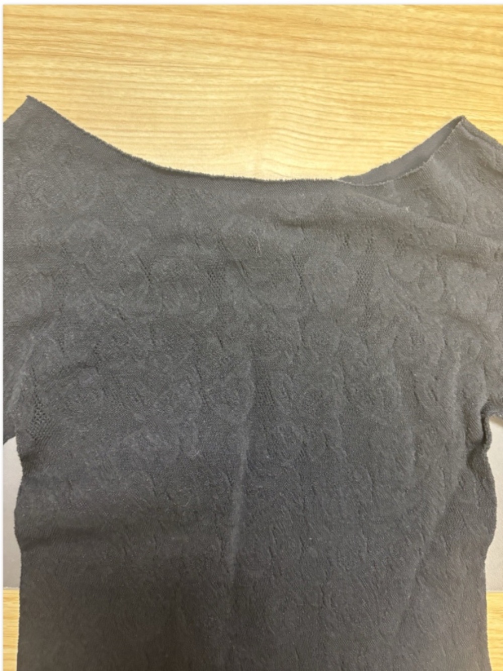 Skims Knit Lace Long Sleeve Boat Neck S/M - Picture 5 of 7